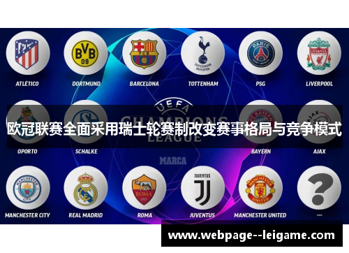 欧冠联赛全面采用瑞士轮赛制改变赛事格局与竞争模式 欧冠联赛全面采用瑞士轮赛制改变赛事格局与竞争模式